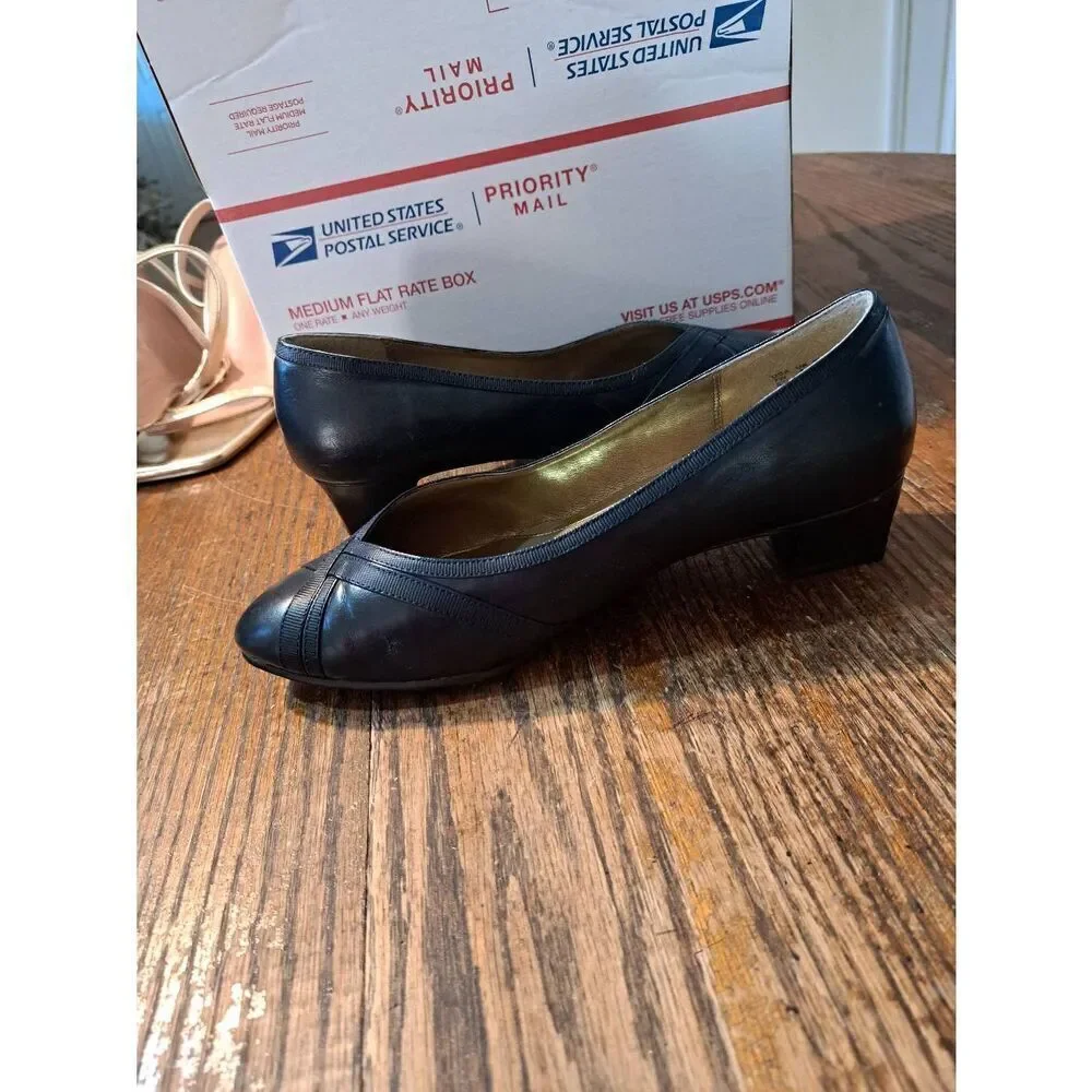 7W Soft Style Hush Puppy Blue Slip On Shoes